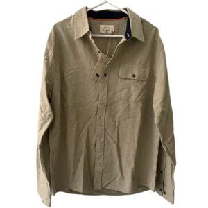 Normal Brand Khaki Button Up Shirt (NWT, XL)